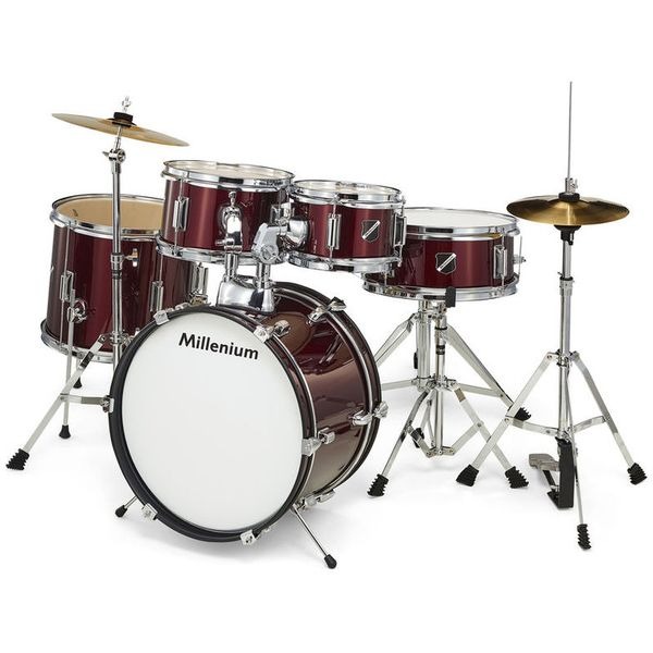 millenium focus junior drum set red